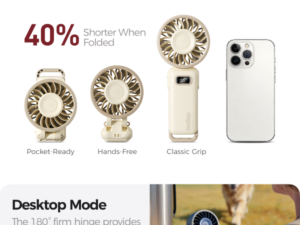 3-in-1 hands free versatile fan