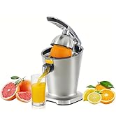 Simple Deluxe Electric Citrus Juicer Squeezer, One-Touch Operation Orange Juicer Machine, High Ju...