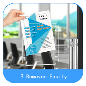 glass door sign holder