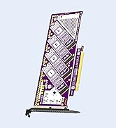 JEYI Quad NVMe to PCIe 5.0 Expansion Card 45°