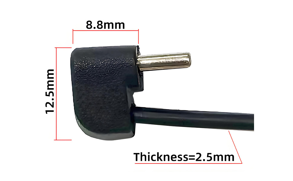 CY Cable Ultra Slim Flat USB-C Type C to USB-C Power USB2.0 Data Cable 90 Degree Up Down