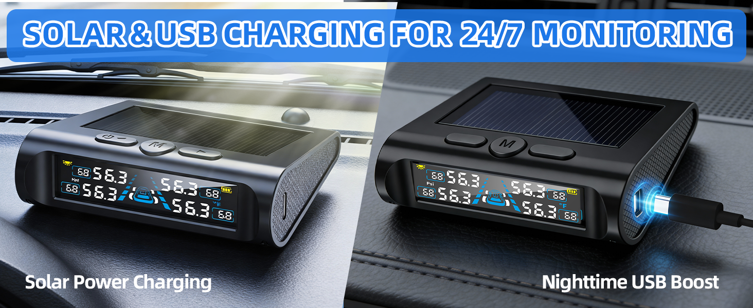 SOLAR &amp;amp;amp; USB CHARGING FOR 24/7 MONITORING