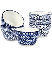 Selamica Ceramic 8oz Bouillon Cups 4 Inch Small Bowls, Dessert bowls for Soup Dipping Sauce Coffe...