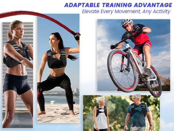 weighted vest woman men walking running jogging weight reflective strap strenth training