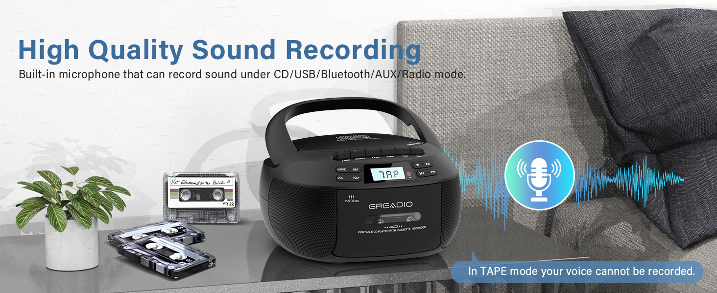 cd cassette boombox