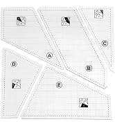 Quilting Rulers and Templates, 5Pcs Creative Quilting Cutting Template Quilt Templates Acrylic fo...
