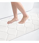 Colorxy Memory Foam Bathroom Rugs, Ultra Soft &amp; Non-Slip Bath Mat, Water Absorbent and Machine Wa...