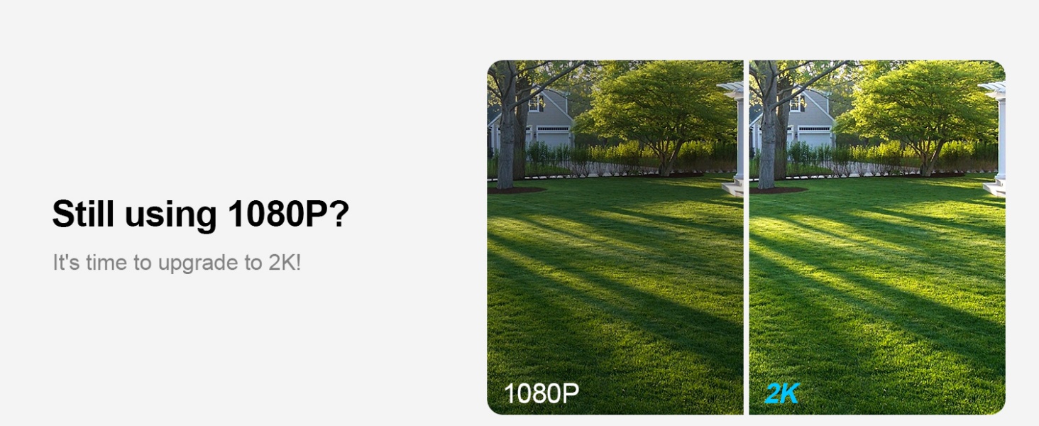 Security Cameras Wireless Outdoor, 2K WiFi Surveillance