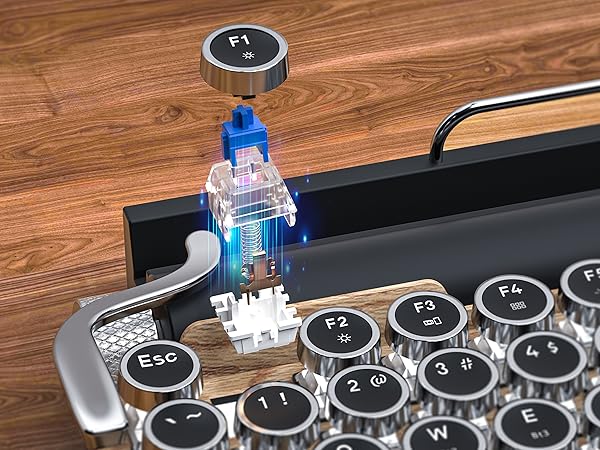 blue switch mechanical keyboard