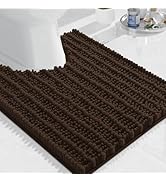 Arotive Luxury Toilet Rugs U-Shaped 24x20, Extra Soft Thick Absorbent Shaggy Chenille Bath Rugs, ...