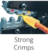 Wirefy Crimping Tool For Heat Shrink Connectors - Ratcheting Wire Crimpers