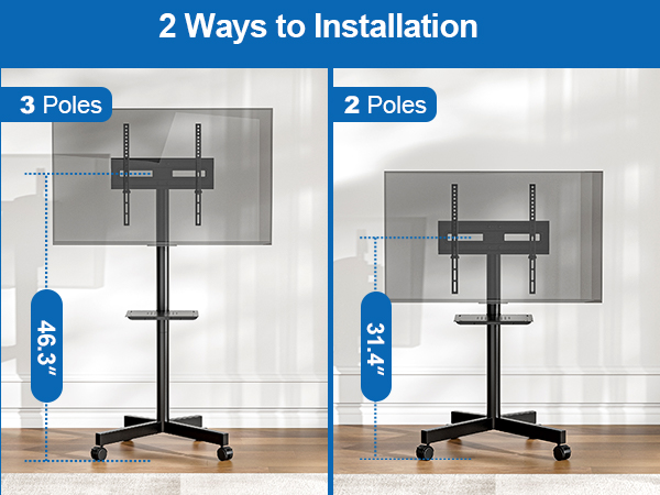 portable tv stand on wheels outdoor