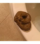 Zenarao Fake Poopy Toy, Brown Realistic Fake Poop, Novelty Floating Fake Poop Toys for April Fool...