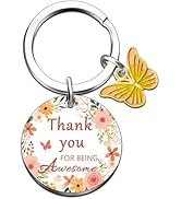 MigPio Thank You for Being Awesome Employee Appreciation Gifts for Women Thank You Keychain for C...
