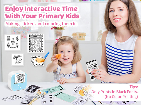 T02 Mini Sticker Printer - Wireless Sticker Maker Machine