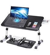 Slendor Laptop Desk Adjustable Laptop Stand Foldable Bed Table Portable Lap Desk Folding Notebook...
