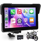Driauto Motorcycle Carplay Screen 7 Inch with Wireless CarPlay/Android Auto, Waterproof Touchscre...