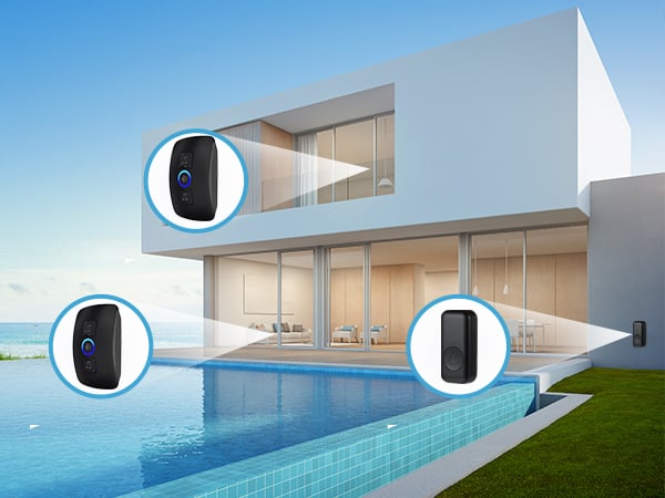 1000ft Long Range Doorbell Kit