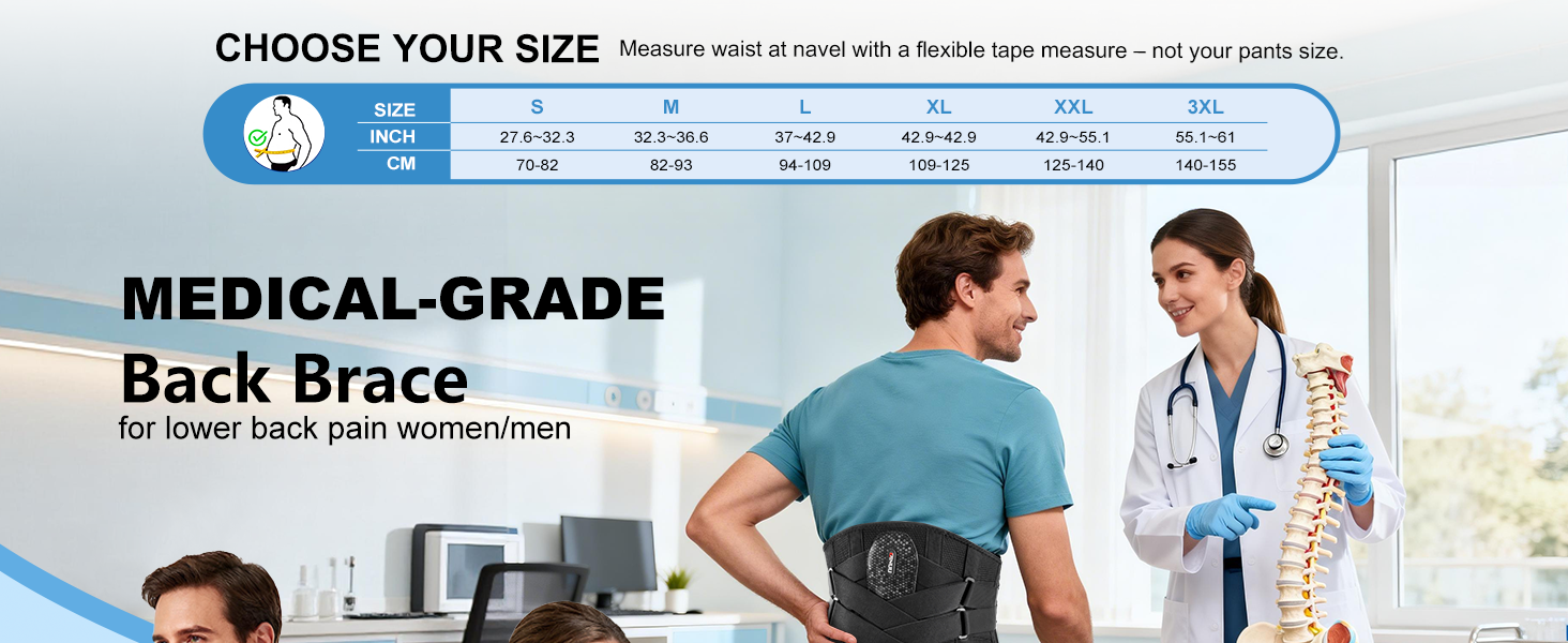 back brace for men lower back