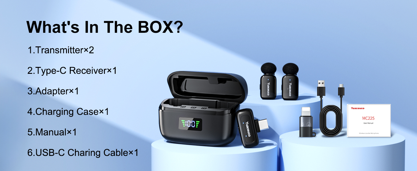 Wireless Lavalier Microphone for iPhone