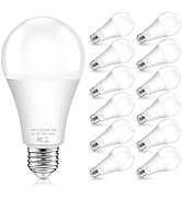 Dusk to Dawn Light Bulbs Outdoor 100 Watt Equivalent, 11W Automatic On/Off Sensor Light Bulb Dayl...