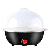 Egg Cooker Egg Boiler for Hard Boiled Eggs Poacher 7 Easy-To-Peel, Hard, Medium, Soft Boiled Eggs...