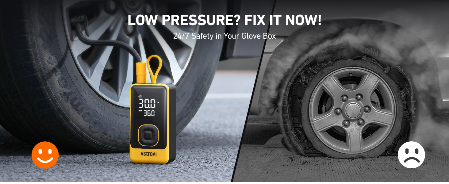 portable tire inflator for car