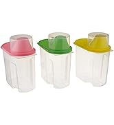 Small BPA-Free Food Storage Containers with Lid - Perfect for Storing Flour, Sugar, Grains, Rice,...