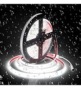 ALITOVE Daylight White COB LED Strip 6500k Super Bright CRI>90 Outdoor LED Strip Lights Waterproo...