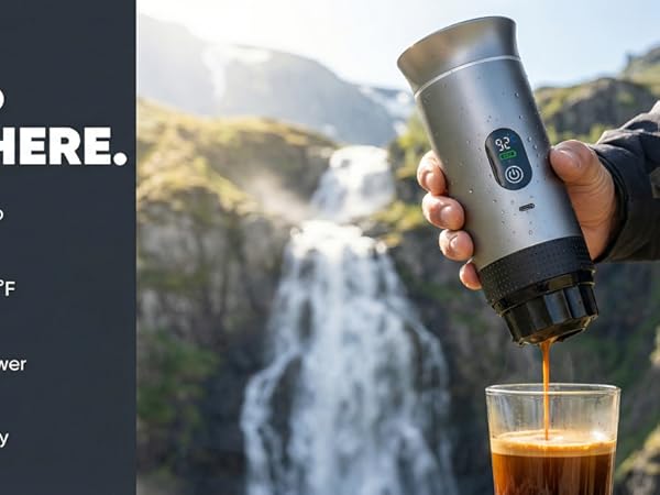 portable expresso machine;cafetera portatil;portable espresso;portable espresso maker for travel