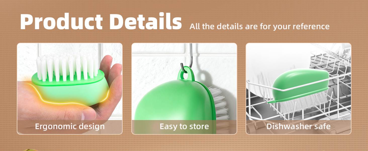 Vegetable Brush Scrubber for Food