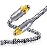 Digital Optical Audio Cable 3feet/1M,SOUNDFAM Toslink Optical Cable [24K Gold-Palted,Hi-Fi Sound]...