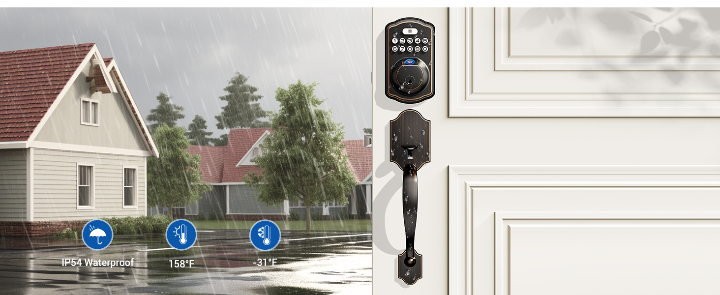 front door lock set keyless entry