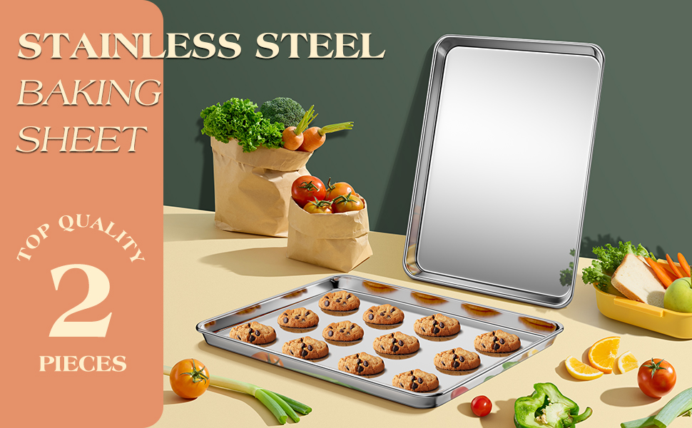 Stainless Steel Cookie Sheets for Baking