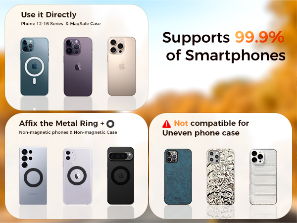 360° Rotation Vacuum Magnetic Phone Holder