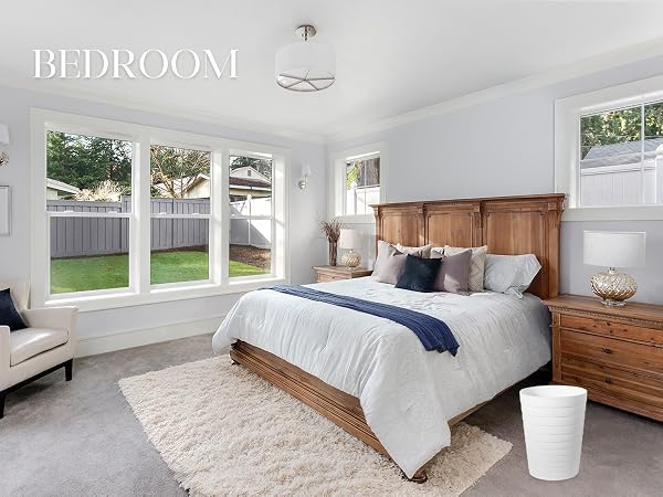 bedroom trash can