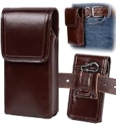Ariscobull - Leather Phone Holster - Genuine Full-Grain Buffalo Leather Cell Phone Holsters - for...