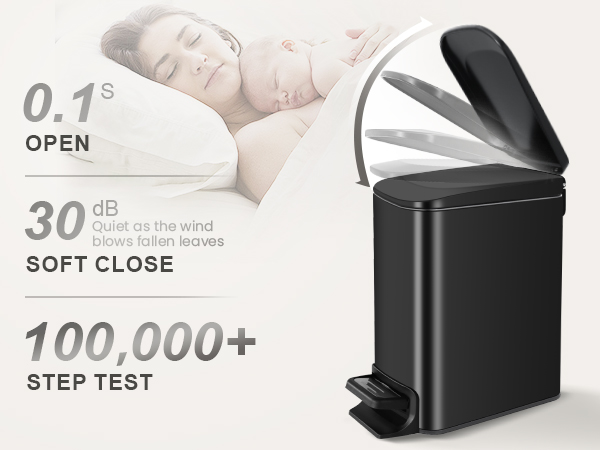 small bathroom trash can