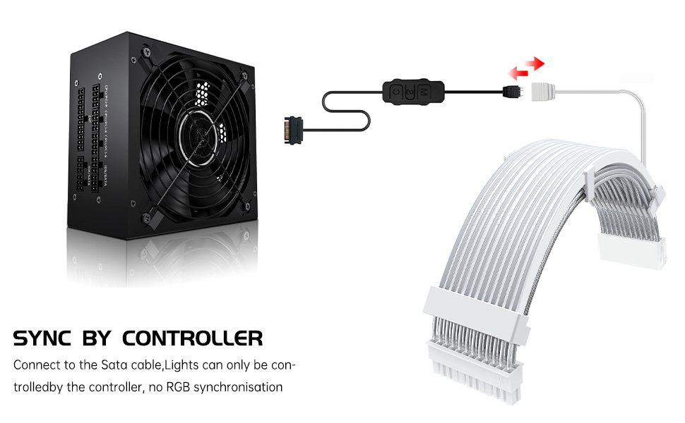 24 Pin ARGB Extension Cable