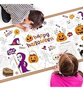 Childom 1 Pack Halloween Coloring Tablecloth for Kids,Halloween Crafts for Kids,30 x 72 Inch Disp...