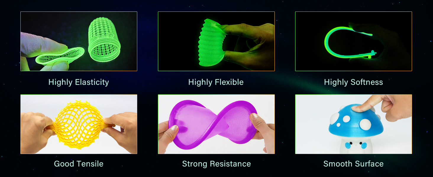 glow in dark 3d printer filament