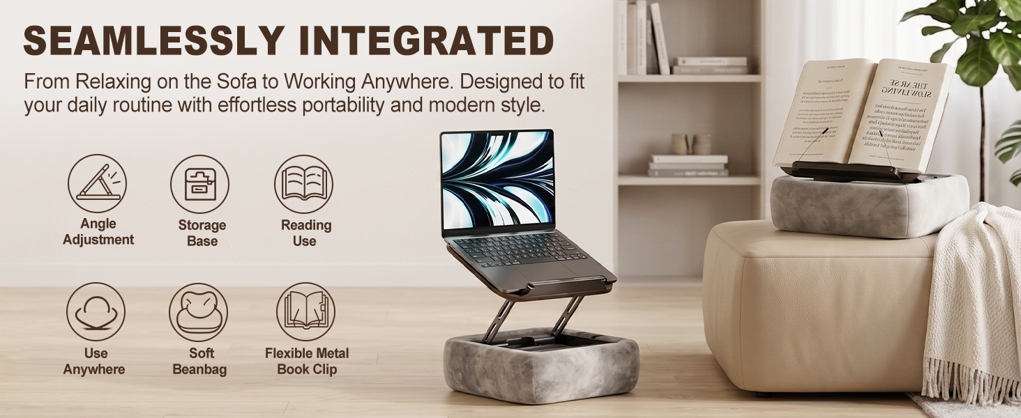 Lap Book Pillow Holder