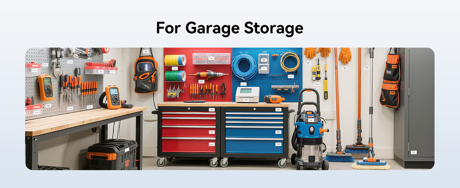 label maker for tool storage