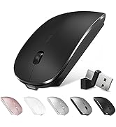 Bluetooth Wireless Mouse for MacBook Air Mac Pro Laptop Computer iPad Pad PC Optical Rechargeable...