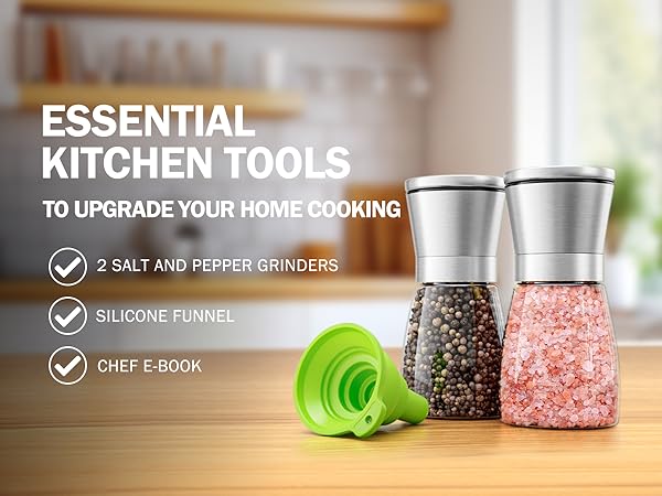 salt and pepper grinder set