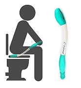 Fanwer Toilet Aids Tools,Long Reach Comfort Wipe,Extends Your Reach Over 15" Grips Toilet Paper o...