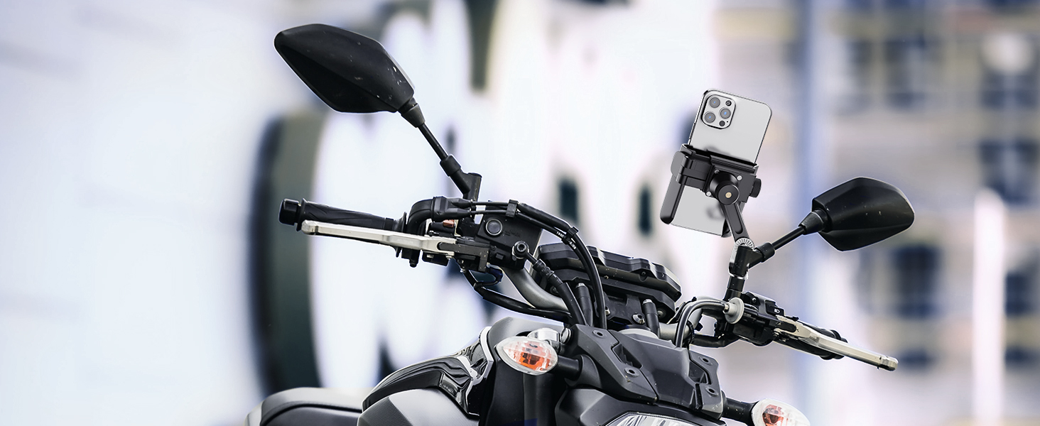 PB05ET Motorcycle Mirror Phone Mount