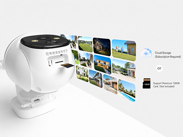 Using memory cards or subscribing to cloud storage