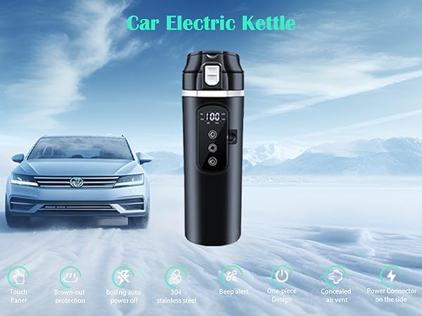  12V/24V Car Travel Electric Kettle