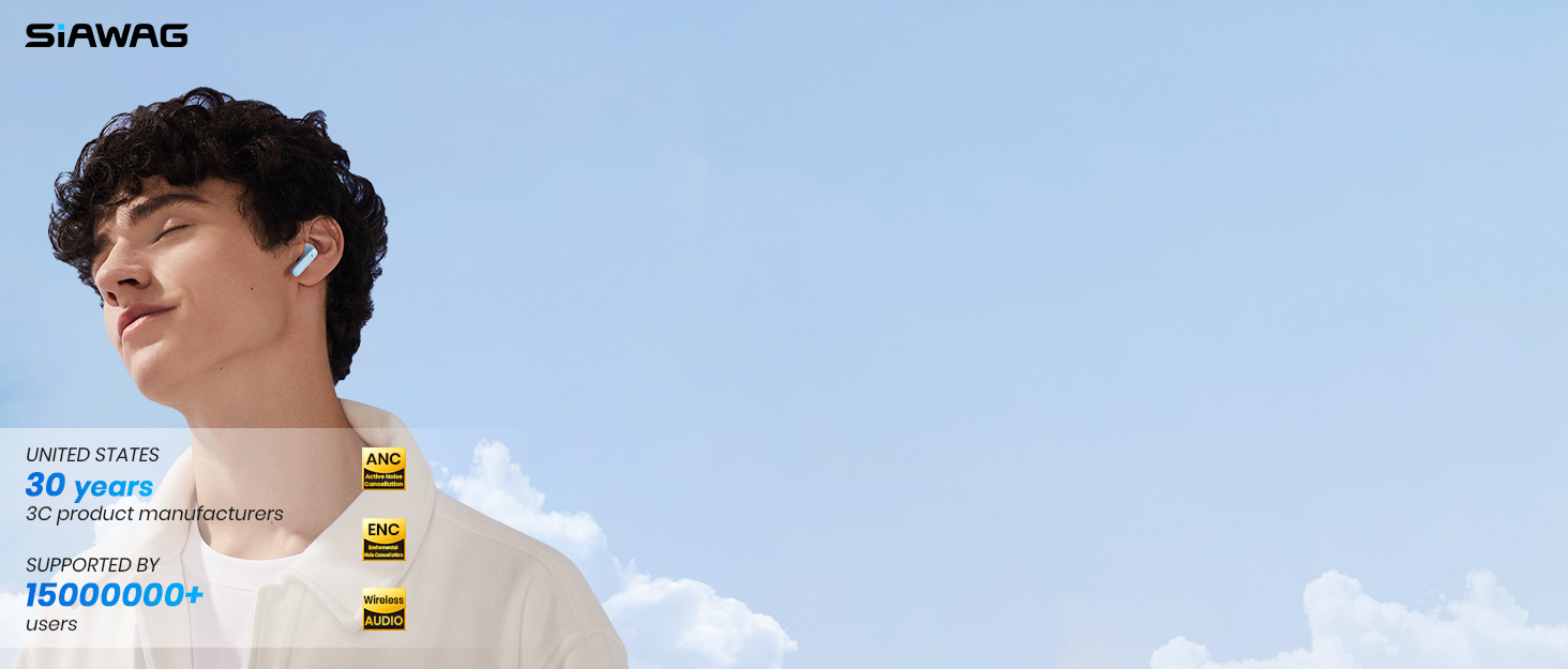 SIAWAG Wireless 5.4 Bluetooth Earphones Brand Story